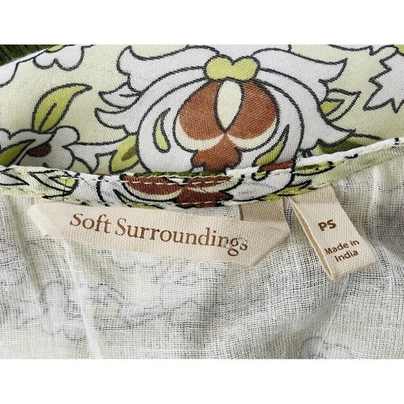 Soft Surroundings Maxi Dress PS Prarie 70s Style Floral Boho Tiered Retro Hippie - Picture 5 of 12